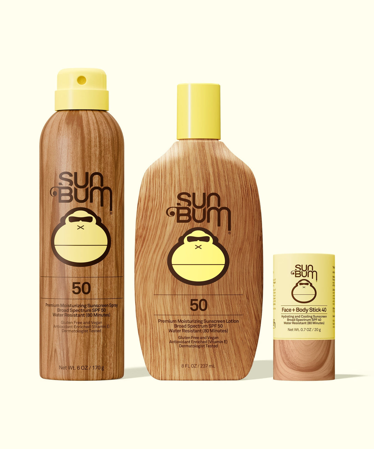 SPF 50 Spray + Lotion + Face and Body Stick 40 Bundle A0